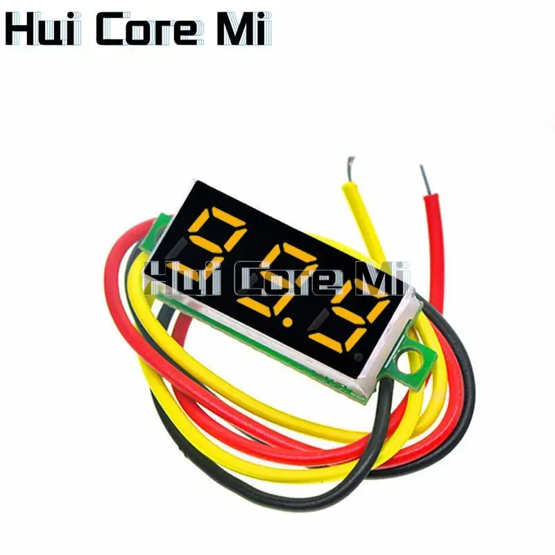 0.28 Inch DC LED Digital Voltmeter 0-100V Voltage Meter Auto Car Mobile Power Voltage Tester Detector 12V Red Green Blue Yellow