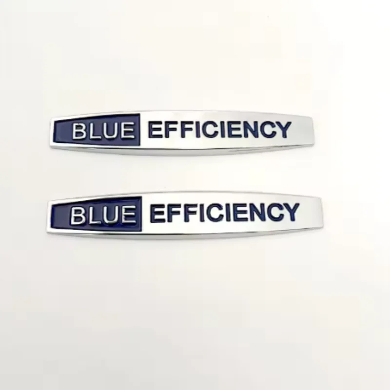 

1Pair 3D Metal Car Front Side Fender Emblem Badge Decal Accessories For Blue Efficiency Mercedes W204 C200 E200 Elegance Sticker