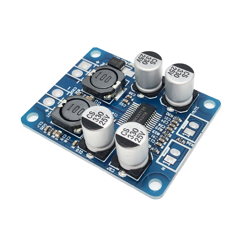 28Pin TPA3118 60W 12V 24V PBTL Mono Digital Audio Power Amplifier Board Power AMP Module Car High Out Low Power