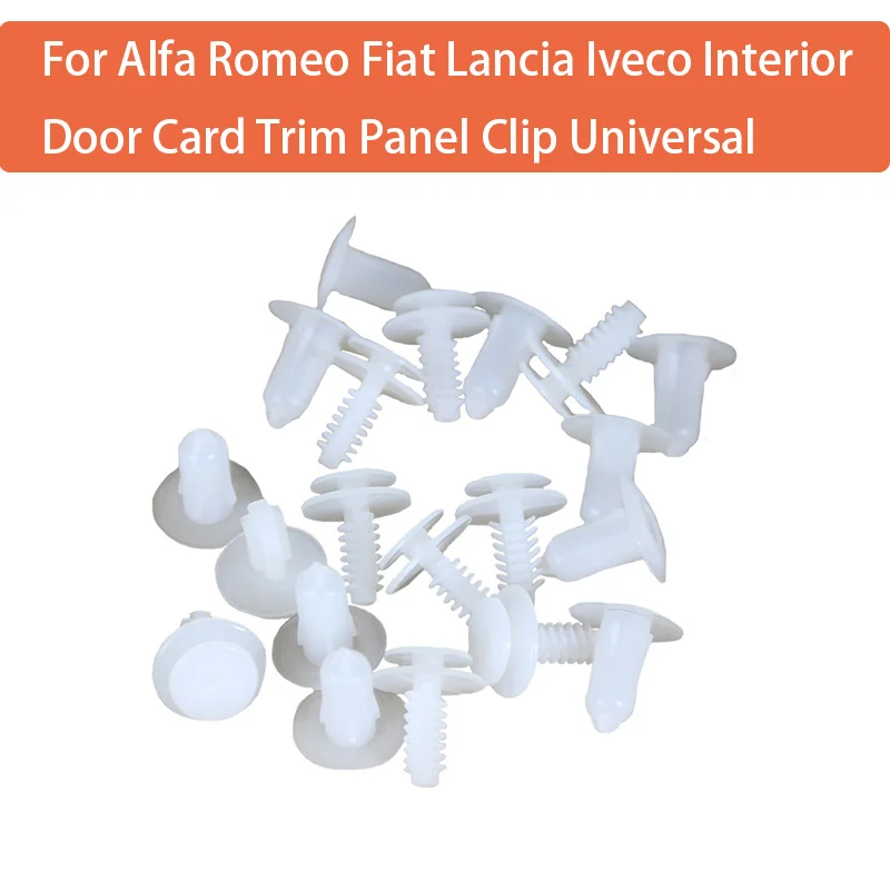 30 pares para alfa romeo fiat lancia iveco porta interior cartão guarnição painel clipe universal