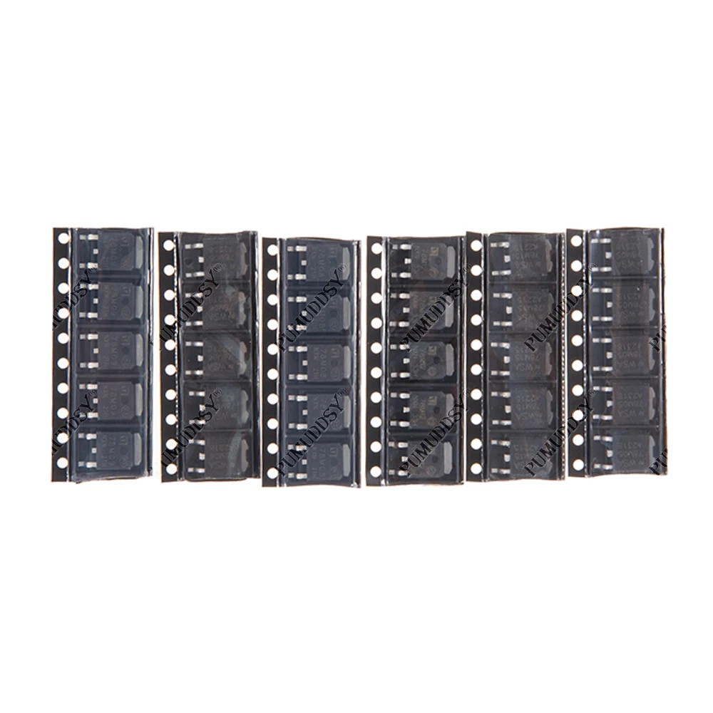 6Kinds*5PCS=30PCS TO-252 Transistor Kit pumuddsy 78M05 78M06 78M08 78M09 78M12 78M15 Each 5PCS