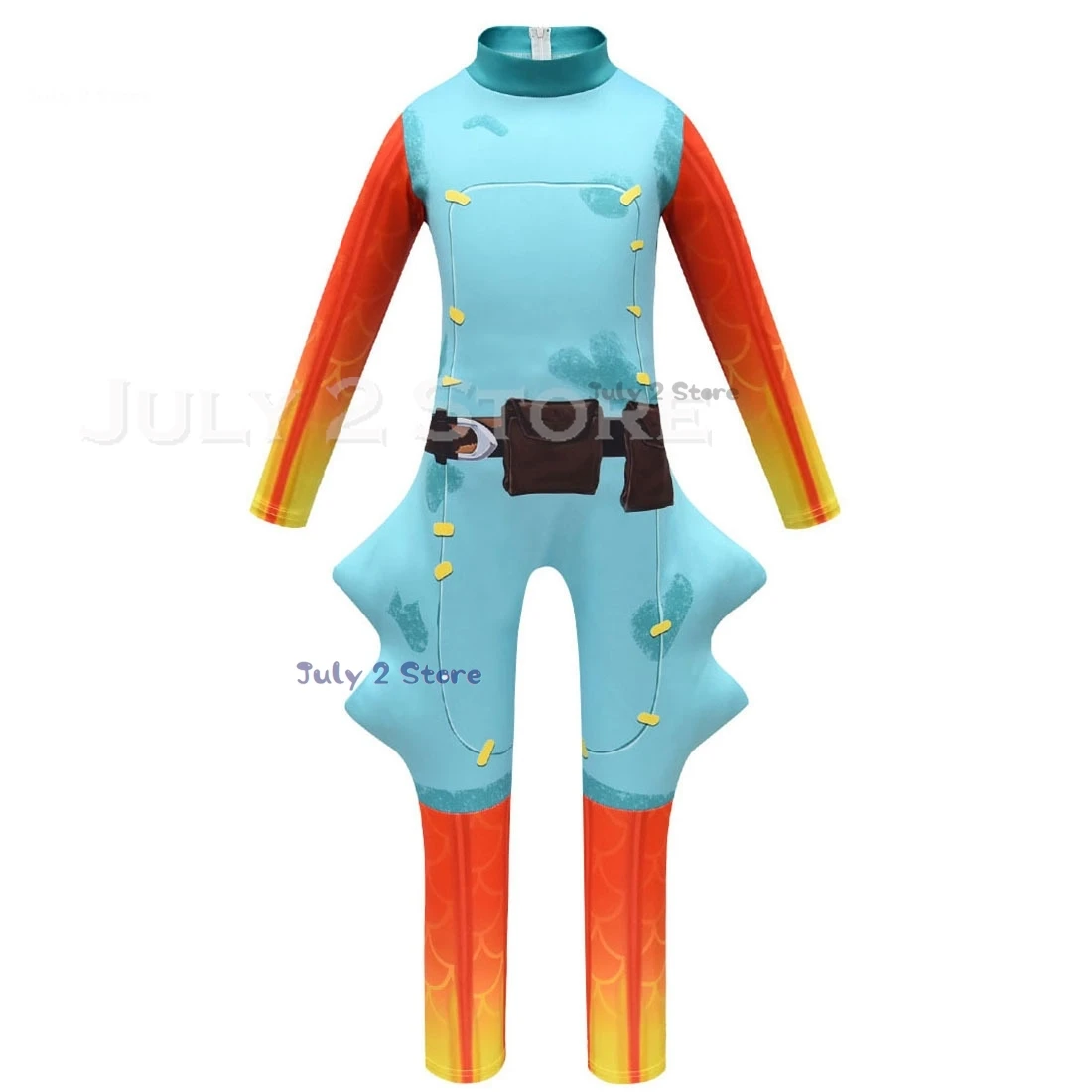 Juego Fort Skin traje Fishstick pescado Cosplay mono 110-150cm niños disfraz carnaval niños Halloween ropa de juego de rol