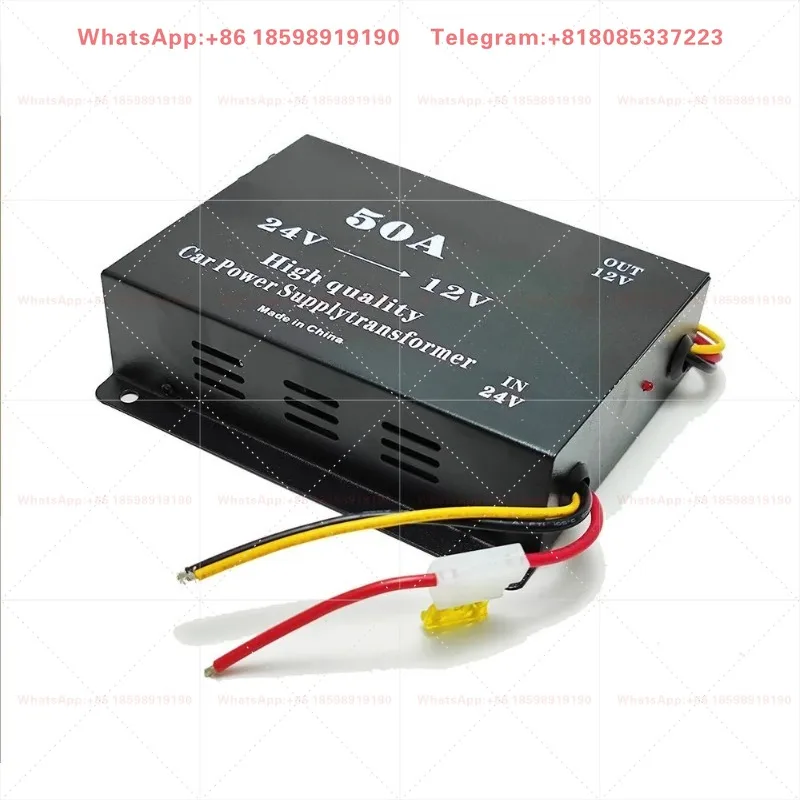 High Power DC Voltage Step Down Unit 24V Convert To 12V Automobile Electrical Equipment Voltage Adjusting DIY Accessory