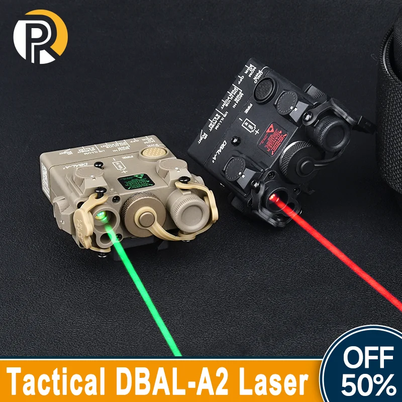 

WADSN Tactical DBAL-A2 Red Green Dot Aimming Only Laser NO White Light Hunting Airsoft Pistol Rifle Gun Accessory Fit 20MM Rail