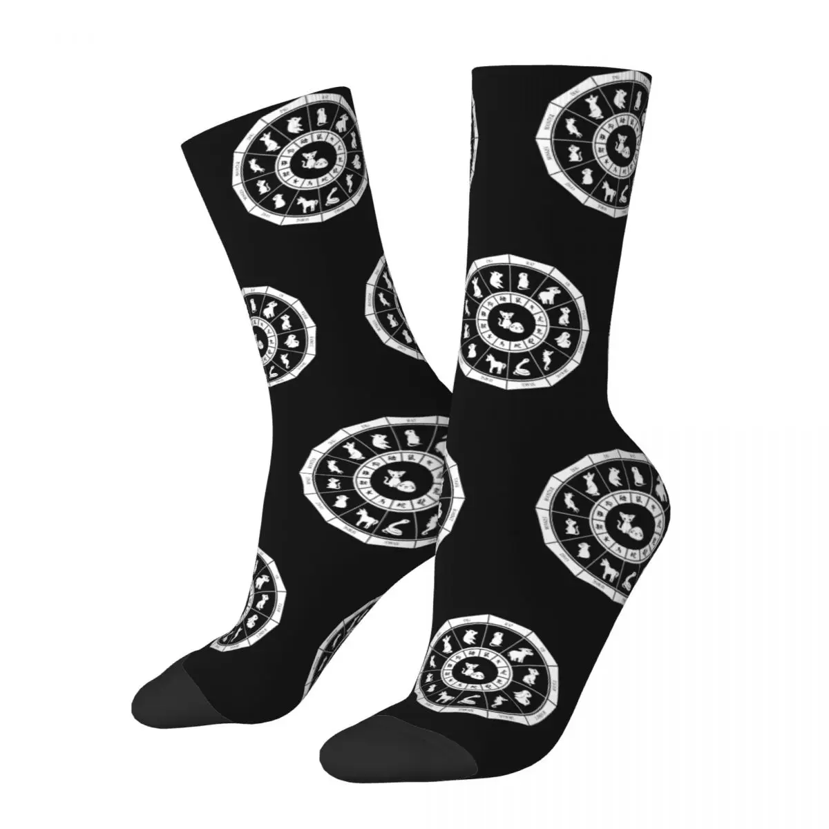 Fashion Male Men Socks Harajuku Chinese Zodiac Fruits Basket Sock High Quality Women's Stockings Spring Summer Autumn Winter