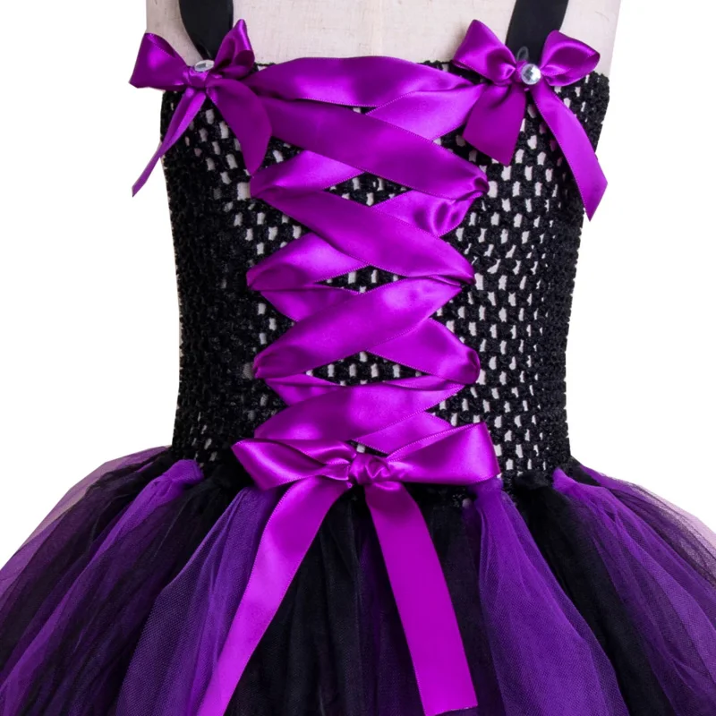 Halloween Heks Jurk Voor Meisjes Enge Boze Koningin Kostuums Maskerade Jurken Carnaval Vermomming Kleding Elegant Prinses Gewaad