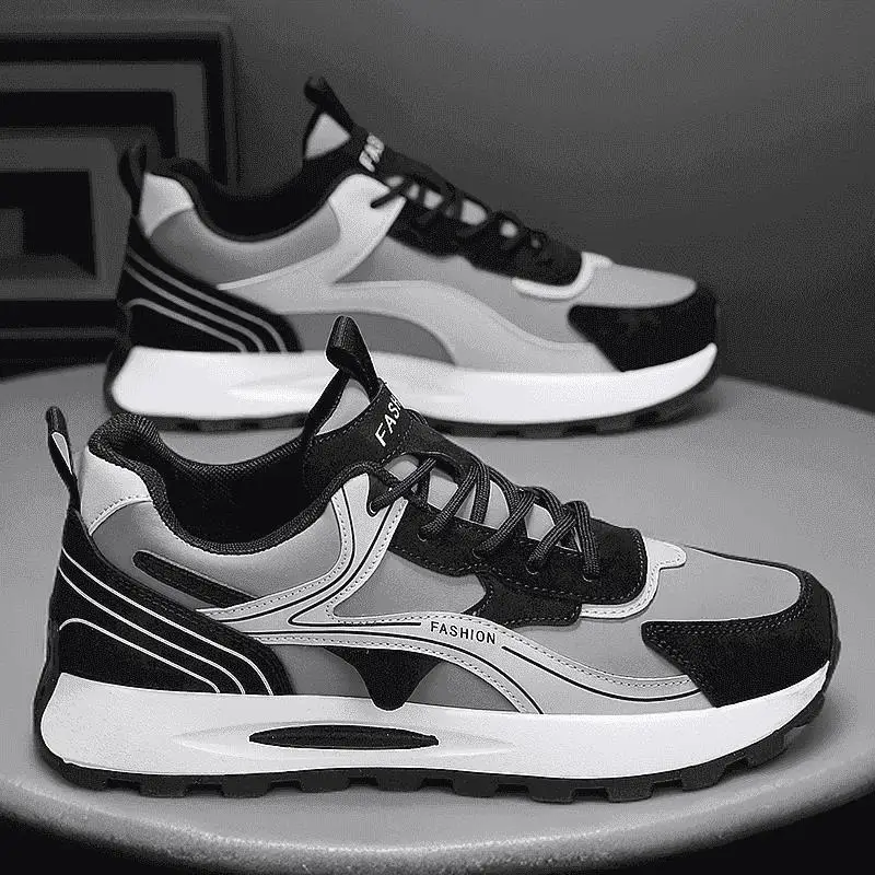 إصدار جديد لعام 2025 حذاء ركض رجالي قابل للتنفس ومضاد للانزلاق حذاء رياضي كاجوال متعدد الاستخدامات للأب للربيع والخريف