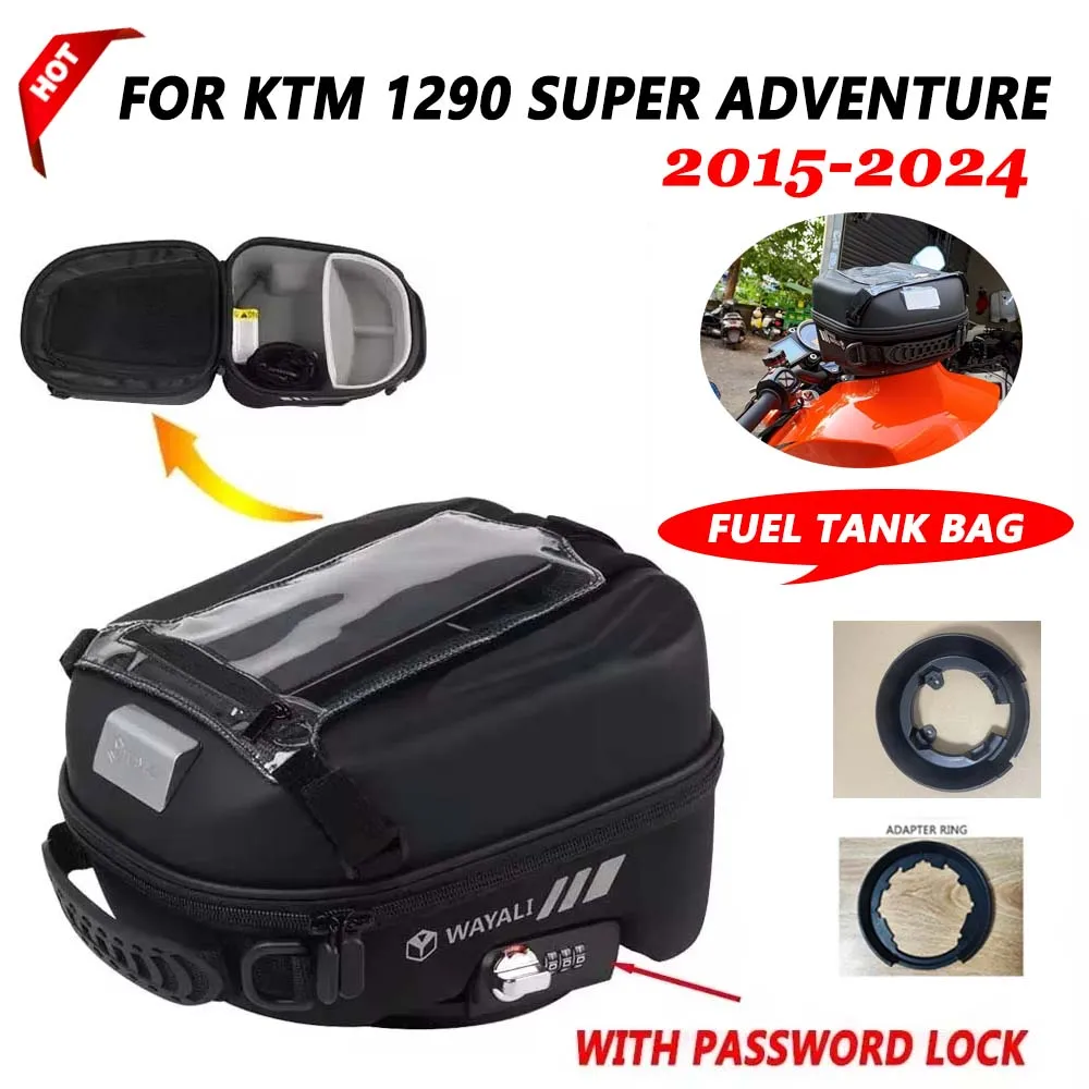 For KTM 1290 Super Adventure Superadventure ADV 2015 - 2023 2024 2025 Detachable Tank Bag Navigation Tanklock Packag Storage Bag