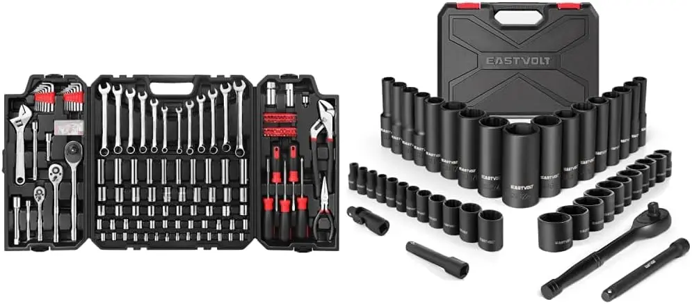 

248-Piece Mechanics Tool Set, 46-Piece Socket Set with 72-Tooth Ratchet, Metric/SAE