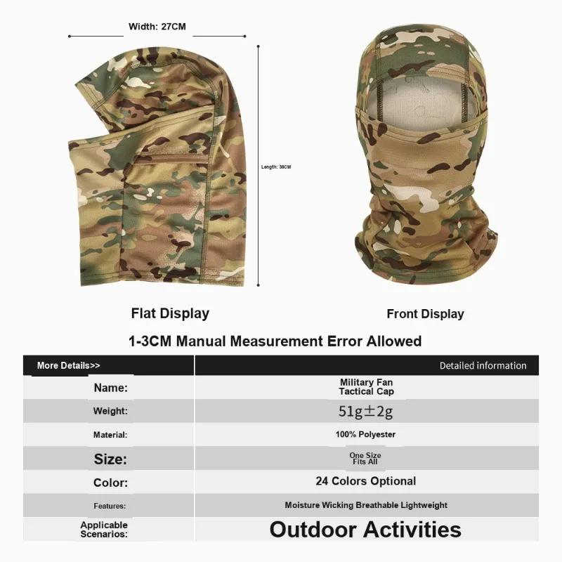 Balaclava Riding Face Mask Camouflage Pattern Dustproof and Sun Protective for Summer Outdoor Motorcycle Cycling