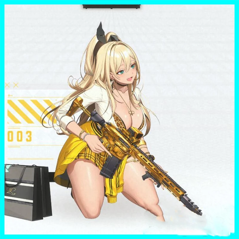 Game NIKKE:The Goddess of Victory Golden Weapon Gun Cosplay Anime 90CM PVC Detachable PropsHalloween Accessories Children's Gift