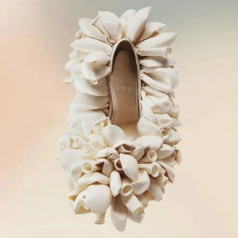 黄色いバルーンデザインのポインテッドトゥランウェイパンプス、スリッポン、レディースシューズ、細いハイヒール、斬新なファッション、パーティー2024、女性用靴