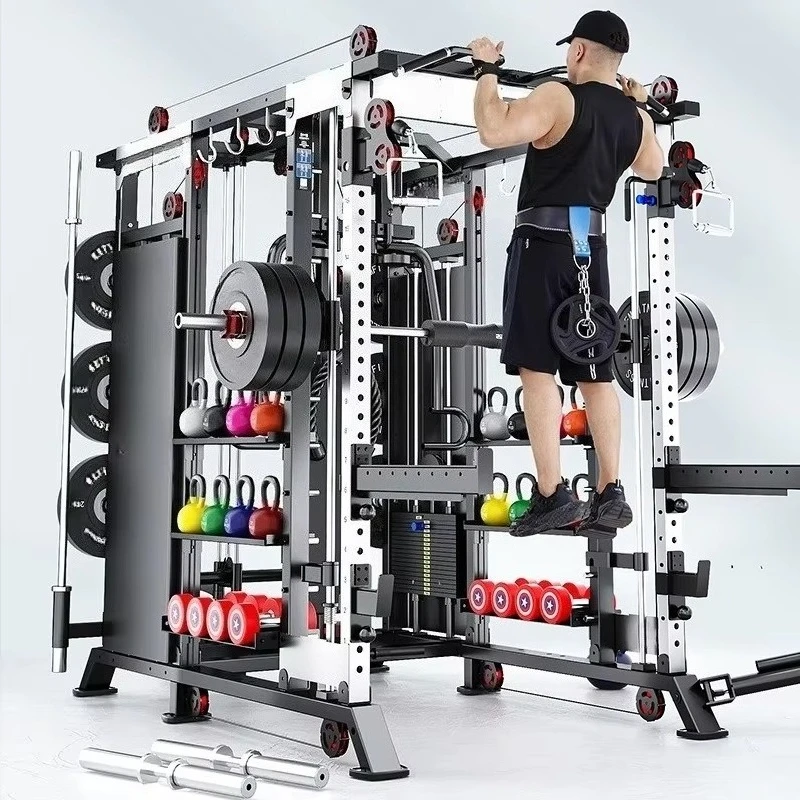 Smith Machine Multi-Function Strength Training Machine Suitable for Commercial Gyms Home Studios and Fitness Enthusiasts