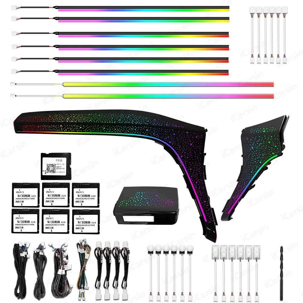 

Upgrade 256 Colors Symphony Led Car Interior Ambient Lighting for Toyota Alphard 20AH 2008-2015 Strip Accessories RHD