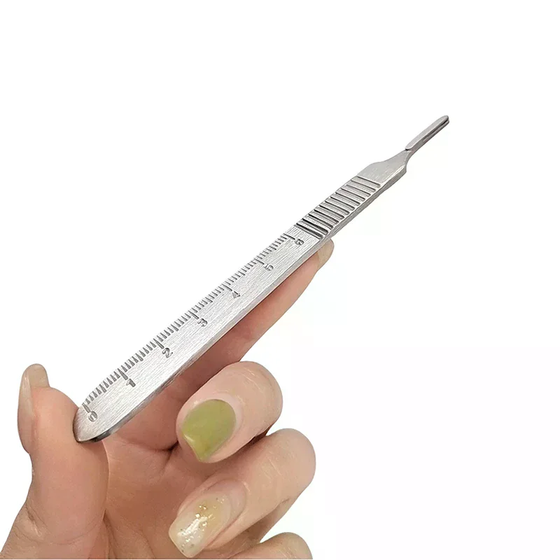 

Utility Medical Surgical Knife Replacement Blade Handle With Scale DIY Cutting Hand Tools 3# 4# Stainless Steel Scalpel Handle