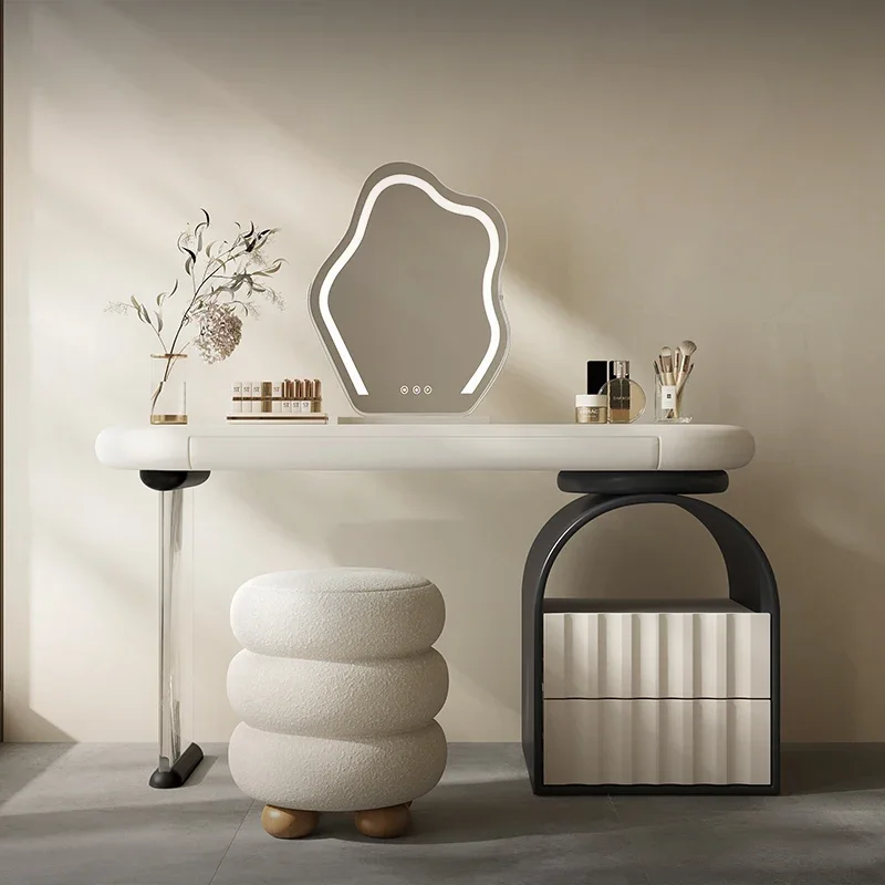 Women Girls Modern Vanity Table Storage Mirror Drawers Luxury Unique Dressers Space Saving Coiffeuse De Chambre Furniture Home