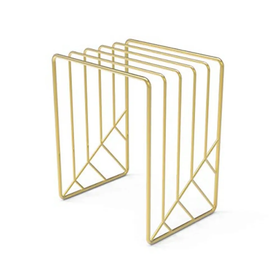 

Metal Letter Sorter, Desktop Accessory, Vena Collection, Gold