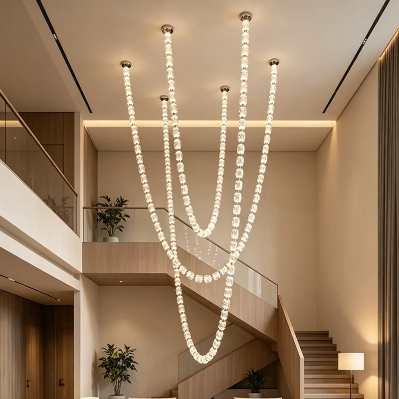 Home Decoration Pendant Lights, Luxury Crystal Living Room Chandelier, Dining Room Pendant Lamp, Ceiling Light, Indoor Lighting