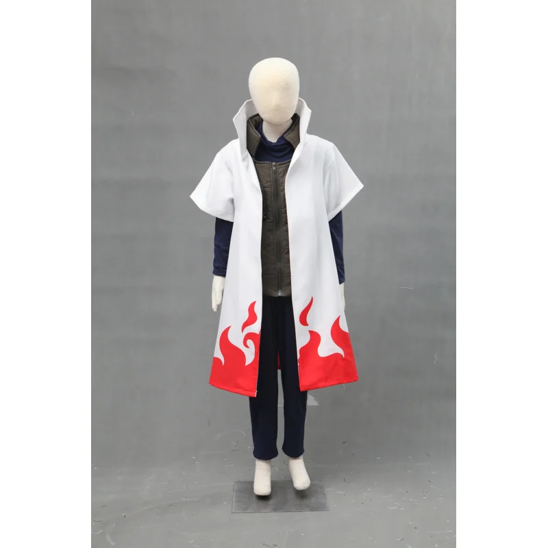 2025年新作アニメコスプレ　四代目火影様　白いマントベスト　メンズスーツ　ハロウィンコスチューム　コミック
