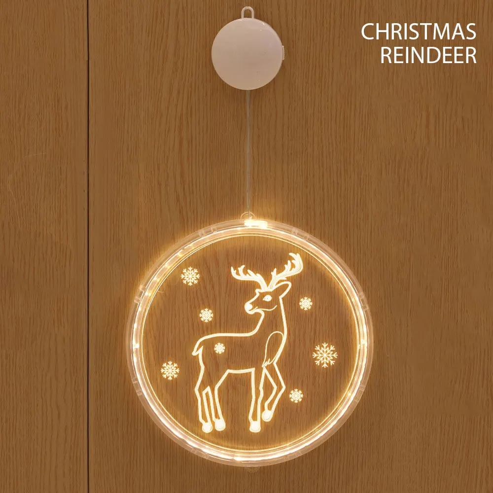 Merry Christmas LED Fairy Lights Santa Claus Elk Bedroom Living Dining Decoration New Year Gift Christmas Tree Hanging Light image 4