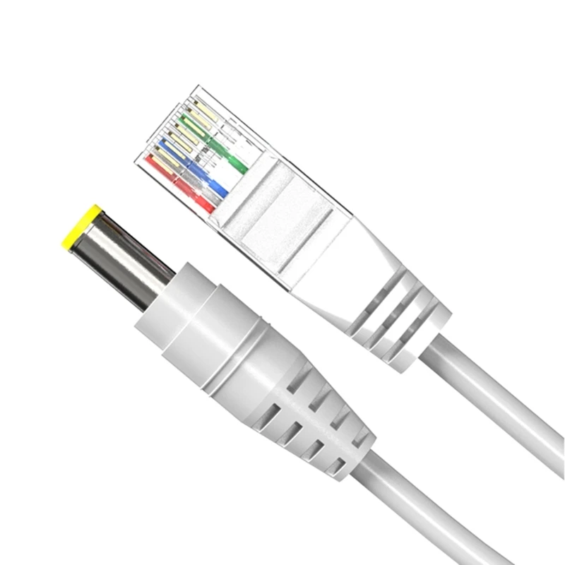 Adaptador PoE Splitter 48V a 12V Power Over Ethernet Splitter para câmera segurança