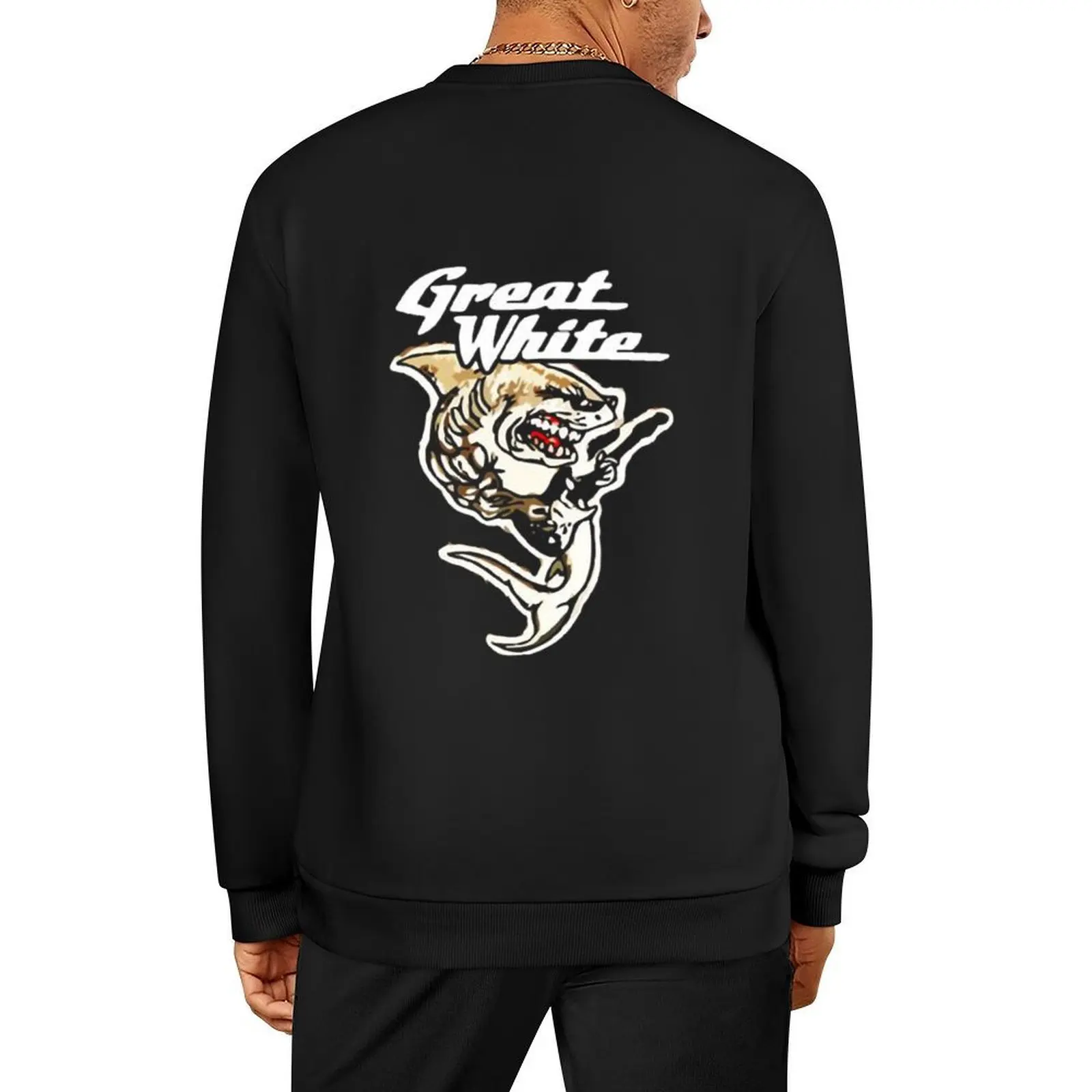 

GREAT WHITE BAND Pullover korean autumn clothes men's winter sweater graphic t shirts men tracksuit new sweatshirts