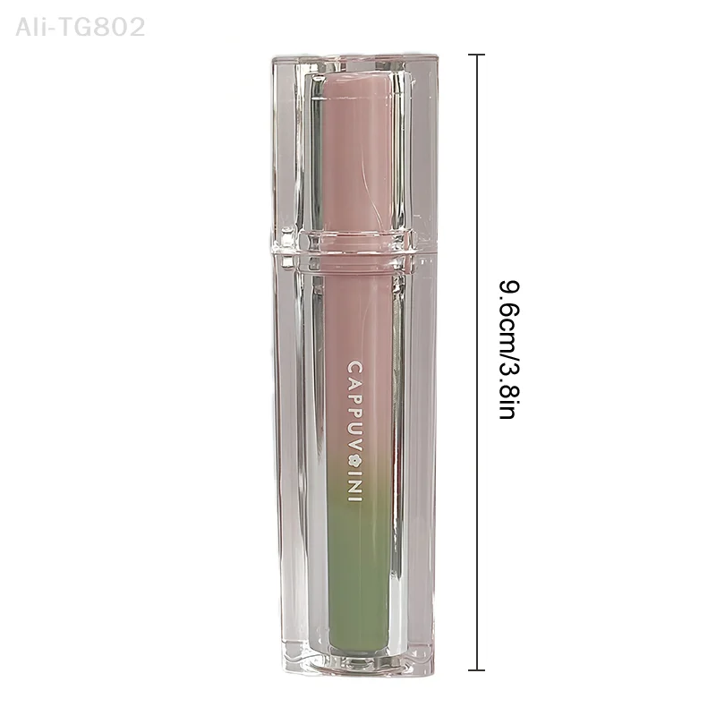 1개입 카푸비니 롱래스팅 논페이딩 누드 퍼플 립 글레이즈 수분감 있는 워터 텍스처 미러 리퀴드 립 틴트 메이크업 화장품