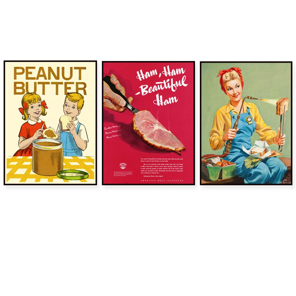 Sándwich de queso a la parrilla, tostadas, aceitunas O, comida medieval para niños, almuerzo, mantequilla de maní y gelatina, cartel publicitario de jamón