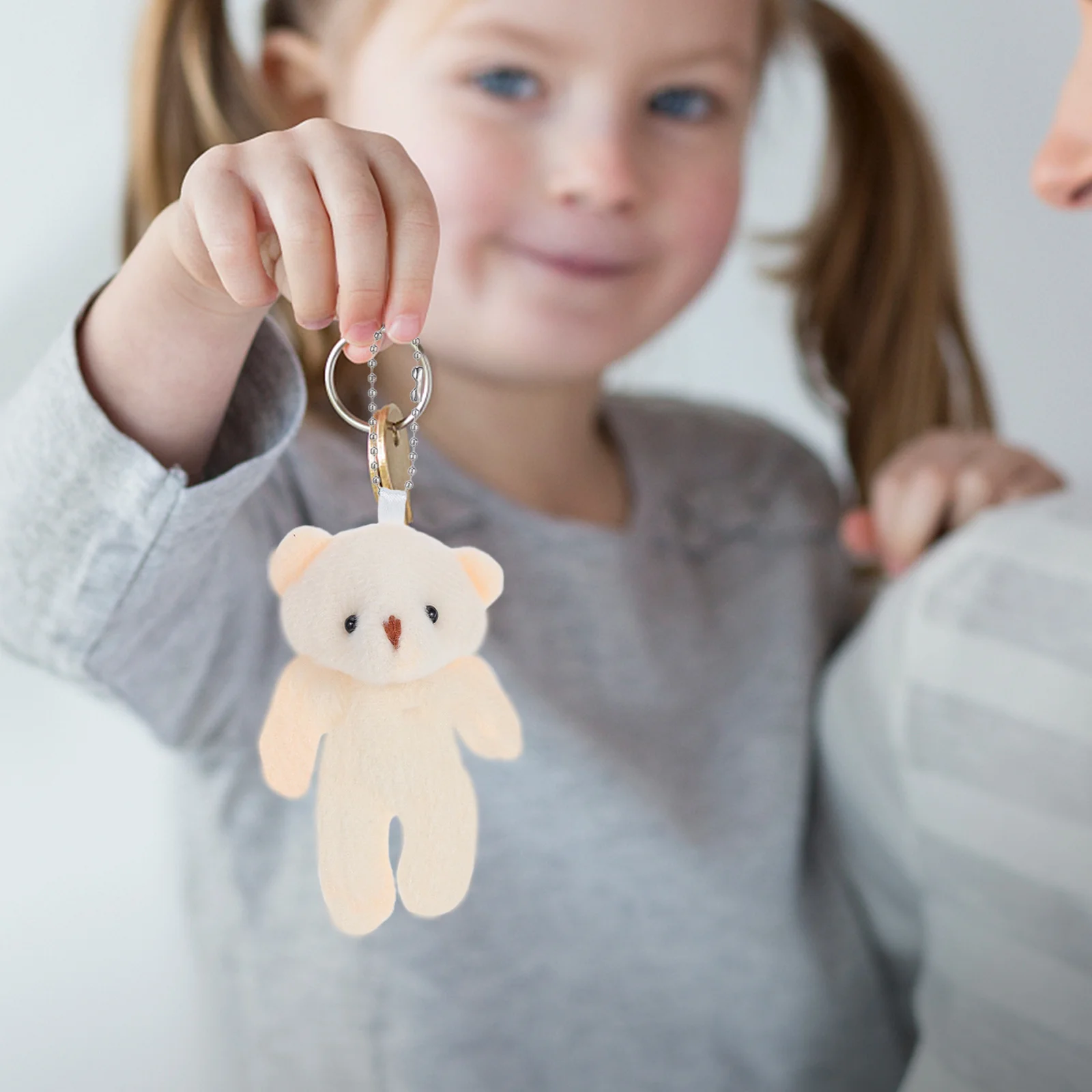 

12Pcs Adorable Mini Bears Premium PP Cotton Compact Jointed Design for Backpack Decoration Travel Companion Kids