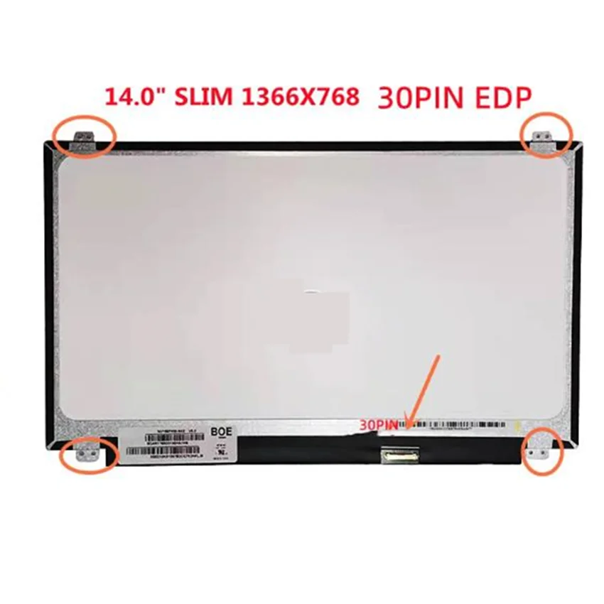 14.0 LCD Display For ASUS X407 X407U X407A X407M A407 A407U X407UF X407MA X407UBR X407UA X407UAR X407UB 1366*768 30 pin EDP