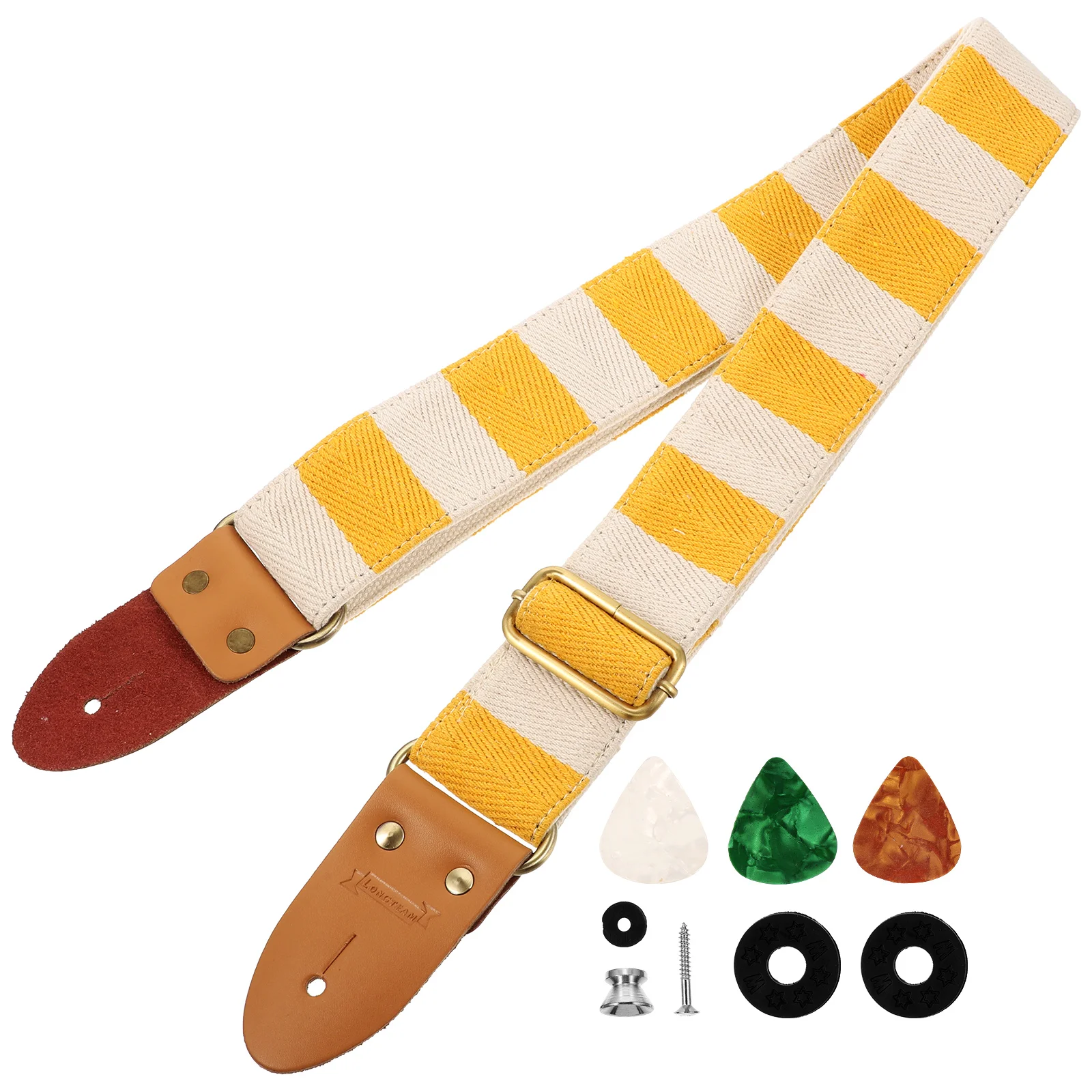 

Striped Guitar Strap Performance Widened Ukulele Shoulder Replacement Sling Practical Belt Gift Decor Convenient Kids