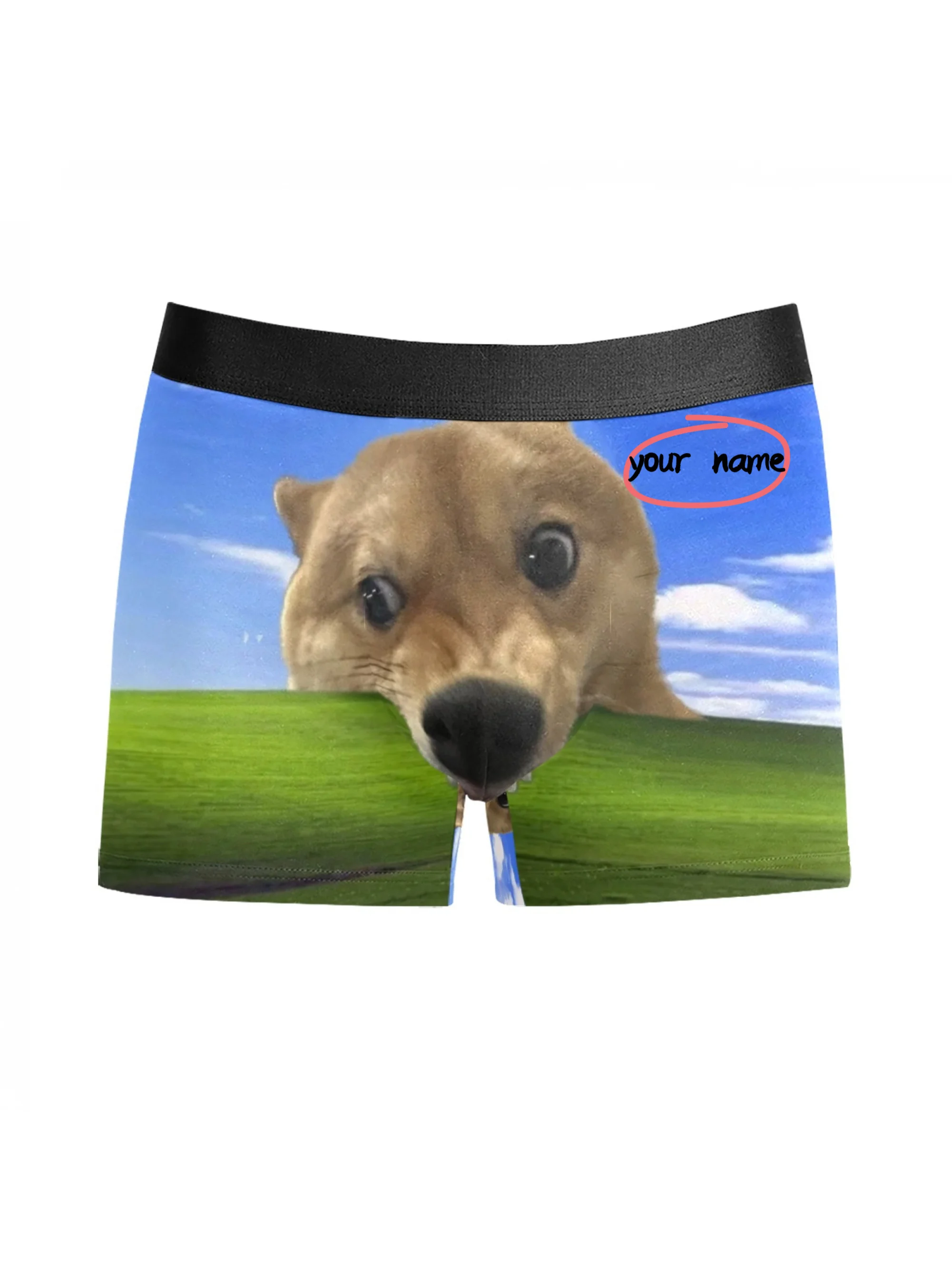 

Cute Dog Meme Men'S Underwear, Quotes Customized, Soft and Durable, Gift for Dad Father Day