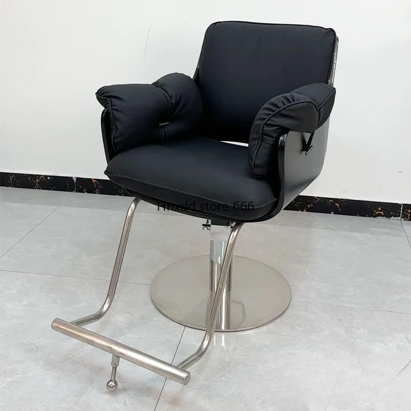 New Internet celebrity barber shop hair salon special hair chair can be lifted