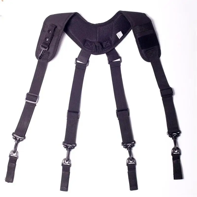 Heavy-Duty Men's Y-Type Suspenders - Tool Weight Reduction Straps For Work Belt With Tool Bag Hanging Capacity