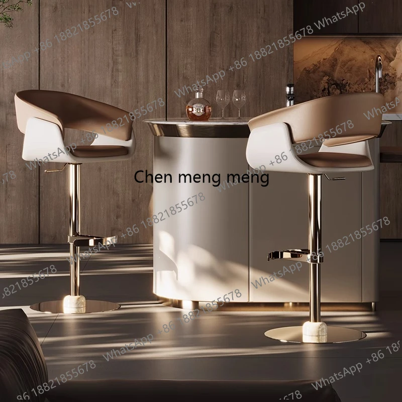 

Роскошные барные стулья для спальни, дизайнерские стулья-троны для ресепшн, барные стулья для стойки, офисные поворотные барные стулья, мебель для лаунж-зон