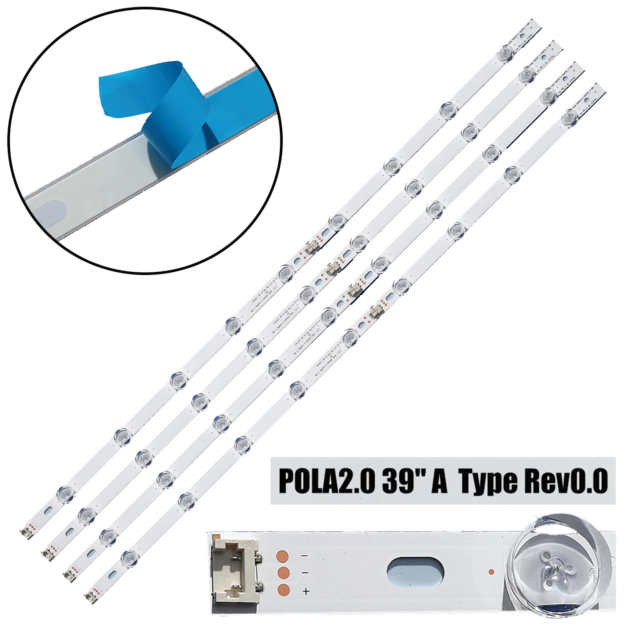 Striscia di retroilluminazione a LED per 39LN5100 39LN5300 39LA620S 39LN540V 39LN570V 39ln575s 39LA620V 39LN5400 HC390DUN-VCFP1-21X POLA2.0 39