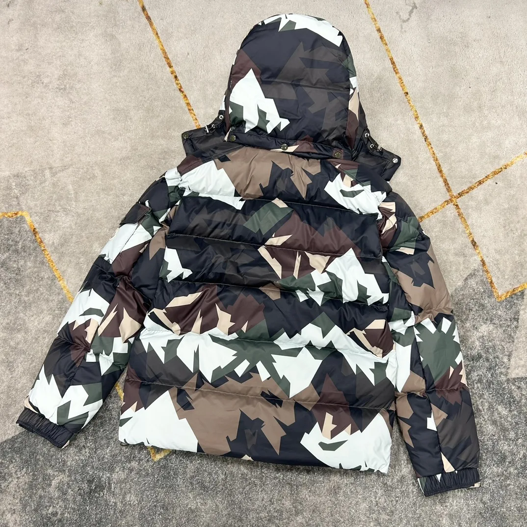 Evacandis Hoge Kwaliteit Vrouwen Nieuwe Camouflage Donzen Jas Afneembare Capuchon Herfst Chique Warme Dikke Luxe Casual Outwear