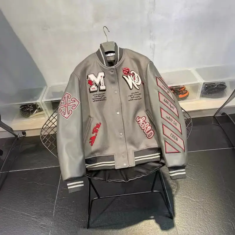 

ex American Sle Motorcycle Jaet винтажный гоночный костюм с вышивкой, весенне-осенняя модная верхняя одежда для мужчин и женщин