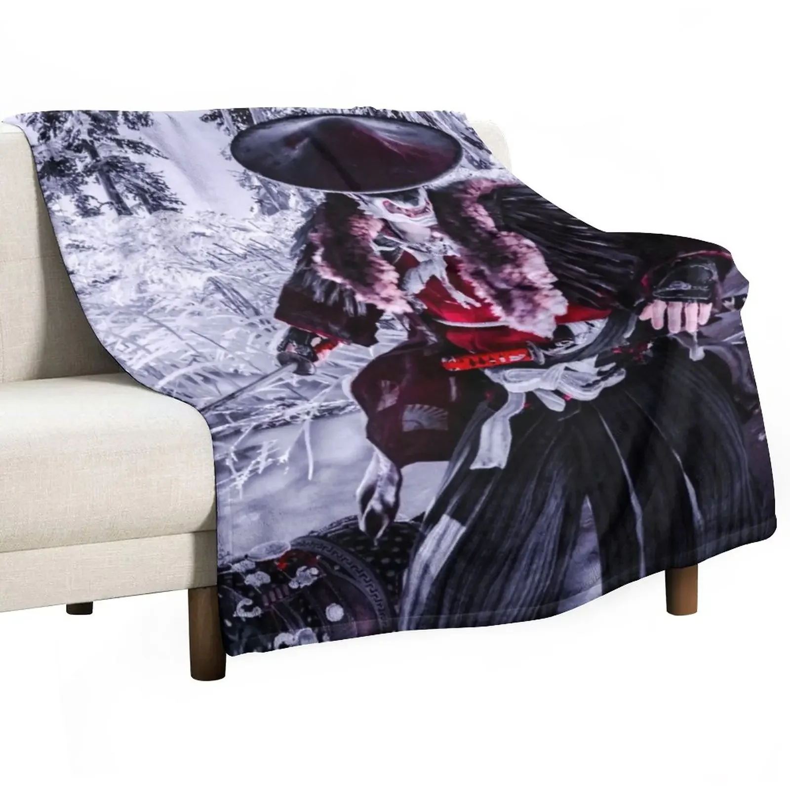 New The Werewolf Ronin Throw Blanket Winter beds Moving Blankets