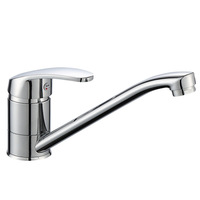 Kitchen Faucet Pull Out Modern Polished Chrome Plated Single Handle Swivel Spout Vessel Sink Ceramic Disc Valve Core Mixer Tap