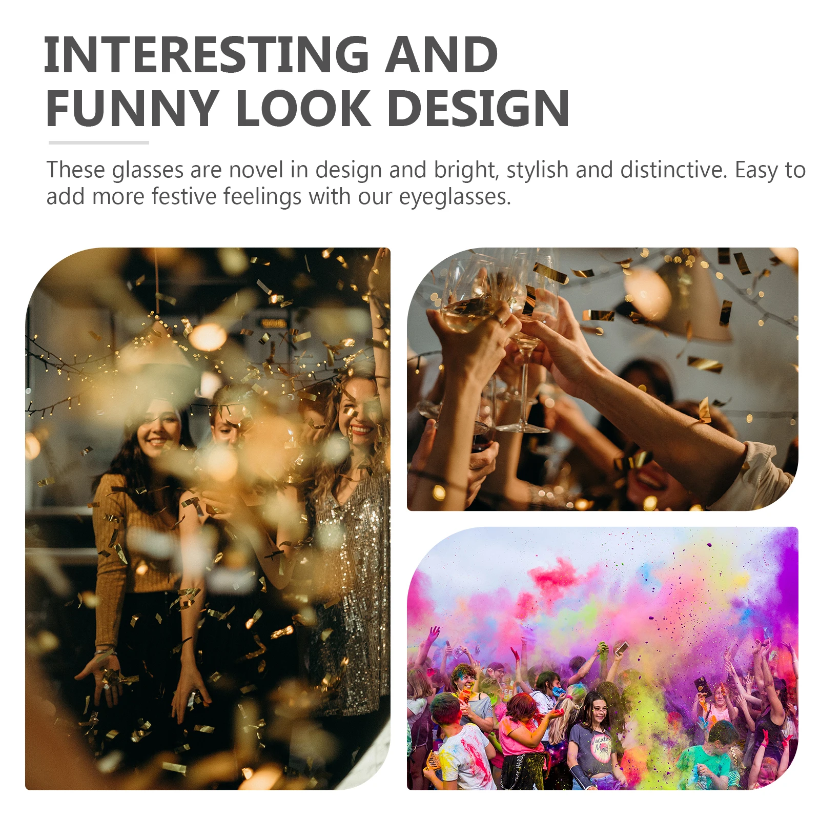 

1Pair New Year Party Glasses 2023 Number Design Eyeglass Props Creative Funny Performance Costume Accessories New Year Glasses