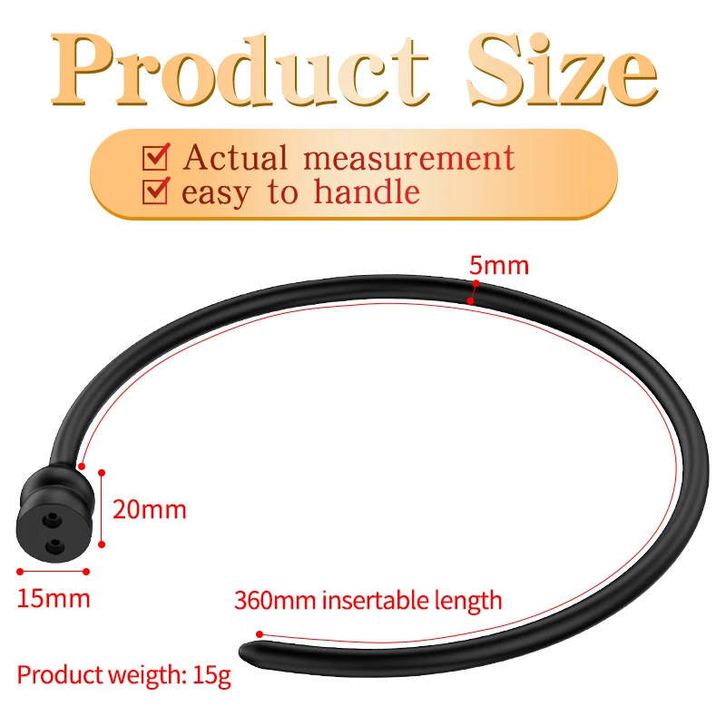 اضافية طويلة صدمة كهربائية الحصان العين قضيب سيليكون مجرى البول التوصيل مجرى البول موسع الذكور تحفيز الكبار المثيرة المنتجات الجنس لعب #5