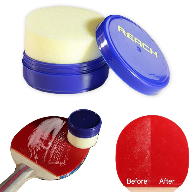 

Reach Ping Pong Racket Sponge Cleaner Boxed Sponge Cleaner for Table Tennis Easy To Use Tennis Racket Care Cleaning Sponge