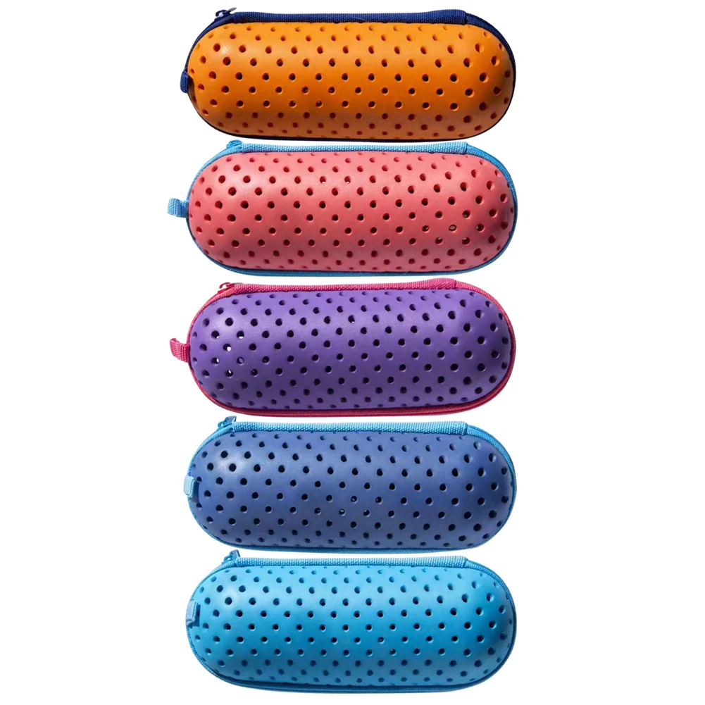 1/2 قطعة نظارات السباحة الناعمة صندوق تخزين تنفس إيفا قصر النظر نظارات حافظة النظارات الشمسية المنظم العين ارتداء اكسسوارات صندوق نظارات