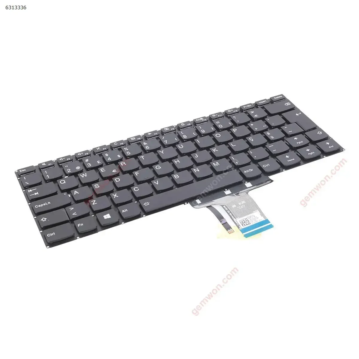 PO Laptop Keyboard for Lenovo Yoga 510-14ISK 510-14IKB 510S-14IKB 510S-14ISK Black Backlit without Frame Foil