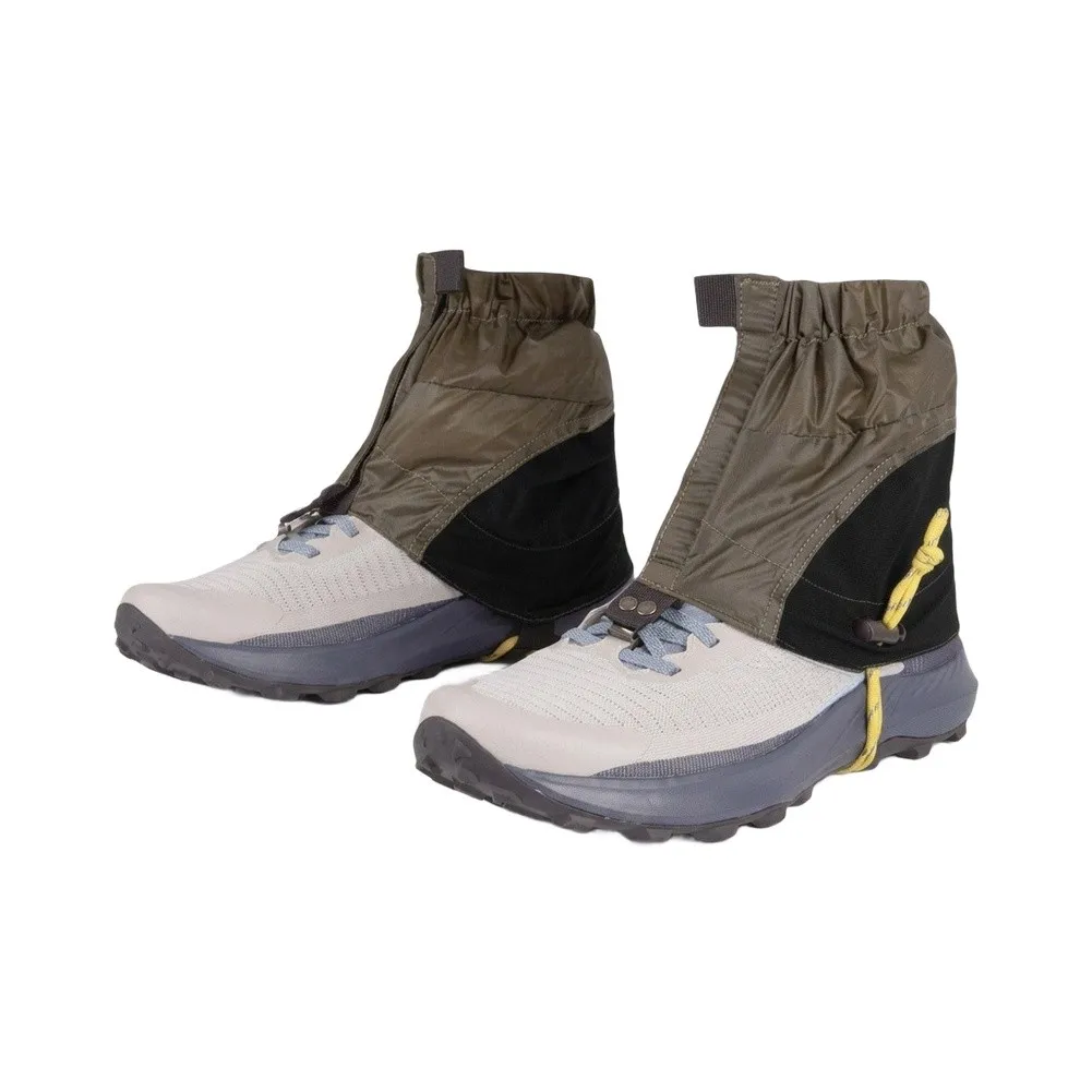 Outdoor Leg Protection Hiking Leg Covers Green Airflow Optimized Fabric Silicone-Coated Nylon 20D Checkered Fabric