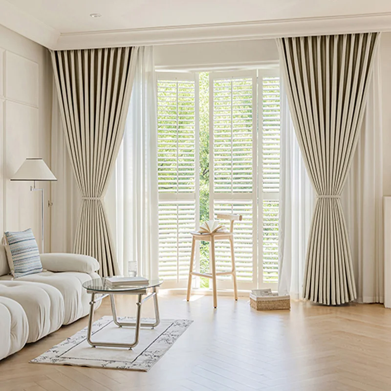 Windproof Blackout Curtain for Living Room Window Curtains Thick Warm Winterization Soundproof Cold Weather Drapery for Bedroom