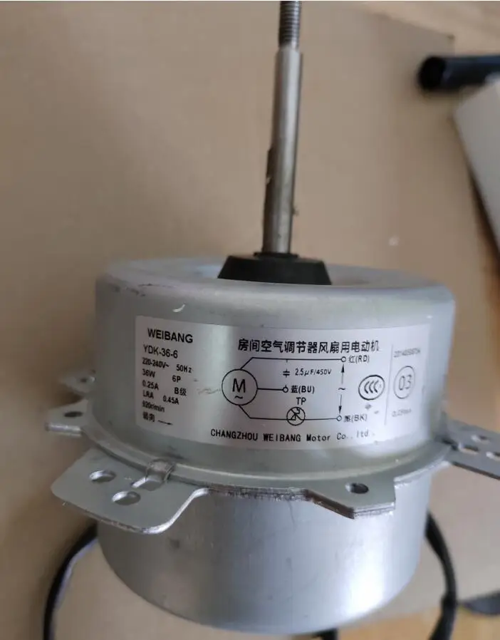 new for air conditioner motor YDK-30-6 YDK-36-6 air conditioner motor good working