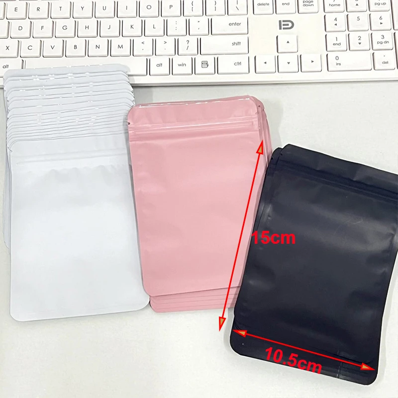 100pcs Zipper Jewelry Bags DIY Handmade Earring Necklace Bracelet Packaging Pouches Blind Box Christmas Gift Wrapping Wholesale