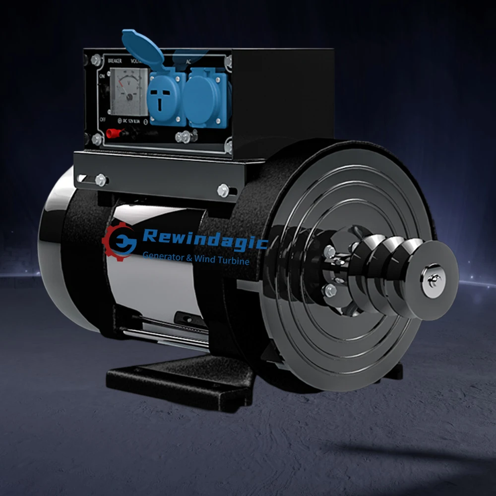 Premium Material 50KW 30KW 20KW Permanent Magnet Generator 220V 1Phase AC Altternator With Brush Breaker Regulator Generator Set